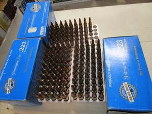 lot 67 image: Remington 223 55gr, 147 rounds...