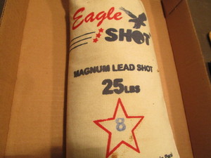 lot 87 image: Magnum lead shot, Eagle 25lb bag No...