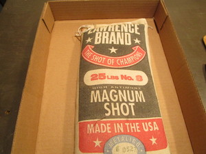 lot 88 image: Lawrence Magnum shot, 25lb bag No 8...
