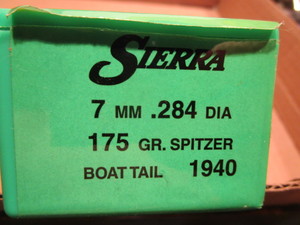 lot 106 image: Sierra 7mm bullets - 284 dia 175gr ...