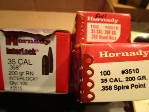 lot 150 image: Hornady bullets 35cal 358 200gr - ...