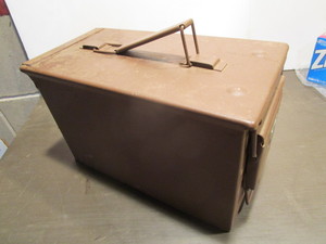 lot 155 image: Ammo box, metal 6x12x7.25H...