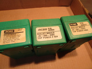 lot 168 image: RCBS bullet molds 45-201, 45-255, ...