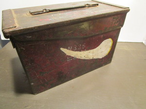 lot 173 image: Ammo box, metal 6x12x7.25H...