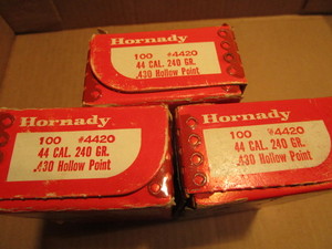 lot 184 image: Hornady bullets 44cal 240gr .430 - ...