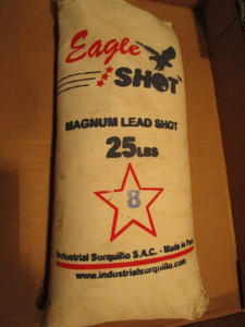 lot 199 image: Lead shot, Eagle 25lb #8...