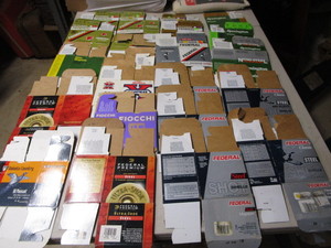 lot 211 image: Paper ammo boxes, 24...