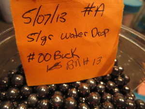 lot 215 image: Lead 00 Buck 5gr water drop, approx...