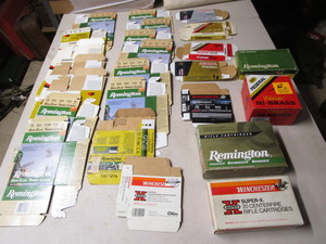 lot 233 image: Paper ammo boxes, 24...