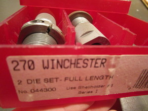 lot 255 image: Hornady die set, Win 270, #0044300...