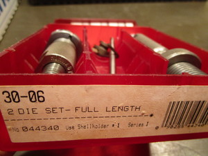 lot 257 image: Hornady die set, 30-06, #44340...