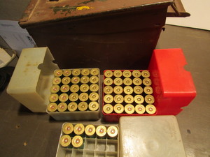 lot 266 image: Metal ammo box 6.25x12x7.5H, 12g...