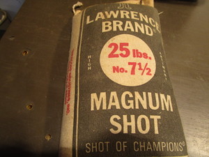 lot 277 image: Lawrence Magnum shot, 25lb bag No 8...