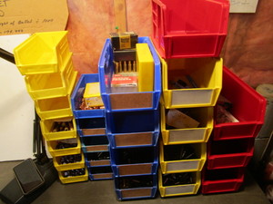 lot 286 image: Akro bins, two sizes, 12 small & 12...