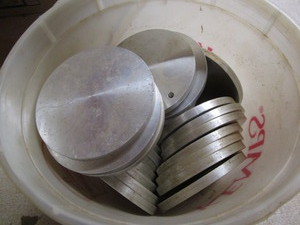 lot 308 image: Aluminum disks, 4x38, qty 29...