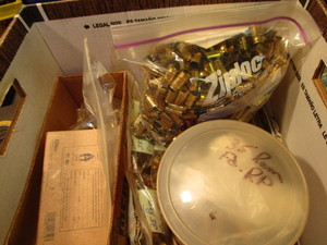 lot 332 image: Brass, mostly 35REM, approx 27lbs...
