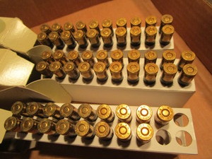 lot 343 image: Ammo reloads, 223cal, 57 rds...