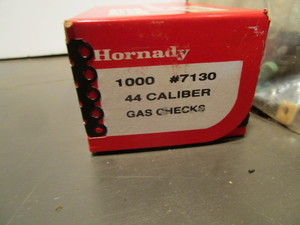 lot 369 image: Hornady gas checks, 44cal, qty 1000...