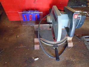 Delta 10 miter saw. Tested & works. As shown.