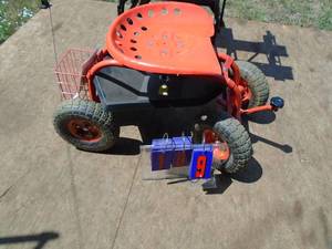 Steerable garden seat. Very nice shape. As shown.