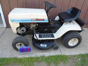 MTD LT 12.5 hp riding mower. Older unit but runs & operates very well. As shown.