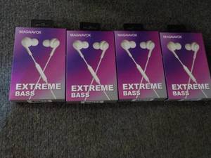 4 Magnavox Extreme Bass Earbuds wit...