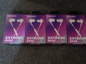 4 Magnavox Extreme Bass Earbuds wit...
