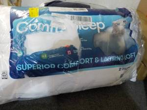 2 pack Comfort Sleep SQ Pillows...