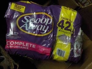 Box of Scoop Away Cat Litter...