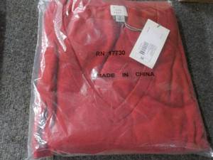 A New Day V-neck Red top size 3X...