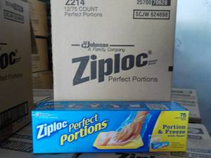 Case of 12 Boxes Ziploc Perfect Por...