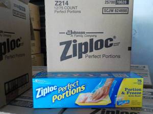 Case of 12 Boxes Ziploc Perfect Por...
