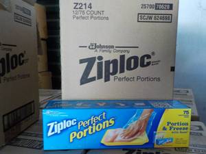 Case of 12 Boxes Ziploc Perfect Por...