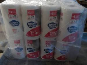 48 Rolls White Cloud 3 Ply Toilet T...
