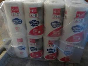 48 Rolls White Cloud 3 Ply Toilet T...