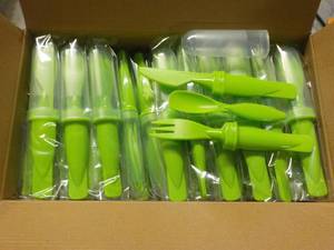 Case of 50 Lime Green Plastic Cutte...