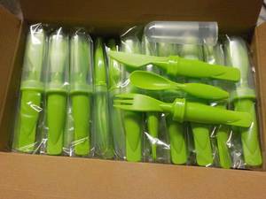 Case of 50 Lime Green Plastic Cutte...