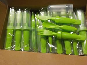 Case of 50 Lime Green Plastic Cutte...
