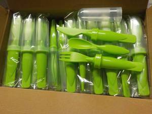 Case of 50 Lime Green Plastic Cutte...