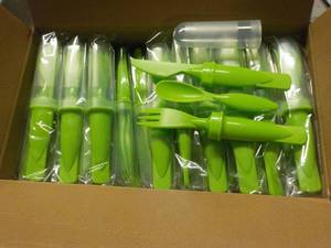 Case of 50 Lime Green Plastic Cutte...