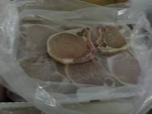10 lb. Box Frozen Bone In Pork Chop...