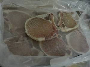 10 lb. Box Frozen Bone In Pork Chop...