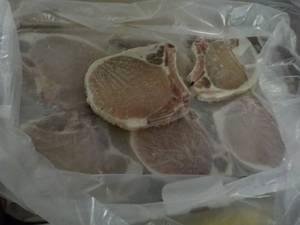10 lb. Box Frozen Bone In Pork Chop...