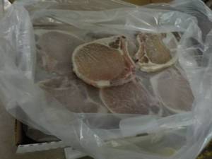 10 lb. Box Frozen Bone In Pork Chop...
