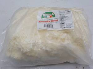 5 lb. Frozen Bag Bella Mozzarella C...