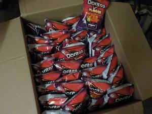 Case of Doritos Flamas Chips...