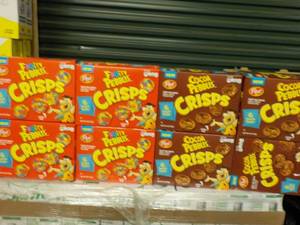 8 Boxes Post Crisps - 4 each Fruity...