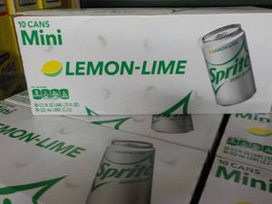 6 - 10 packs Sprite Lemon Lime Mini...