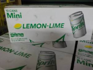 6 - 10 packs Sprite Lemon Lime Mini...