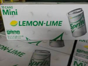 6 - 10 packs Sprite Lemon Lime Mini...